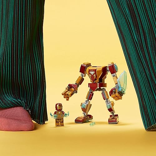 Miniatura 6 de LEGO Marvel Iron Man Mech Armor 76203 Kit de construcción; Mech coleccionable y minifigura para fanáticos de Iron Man mayores de 7 años (130 piezas)