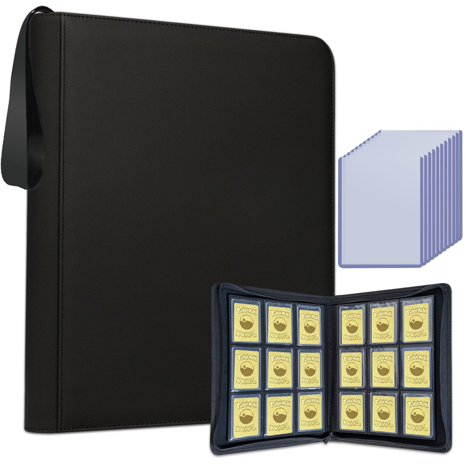 Toploader Binder 9Pocket Top Loader Card Storage Binders Ringless