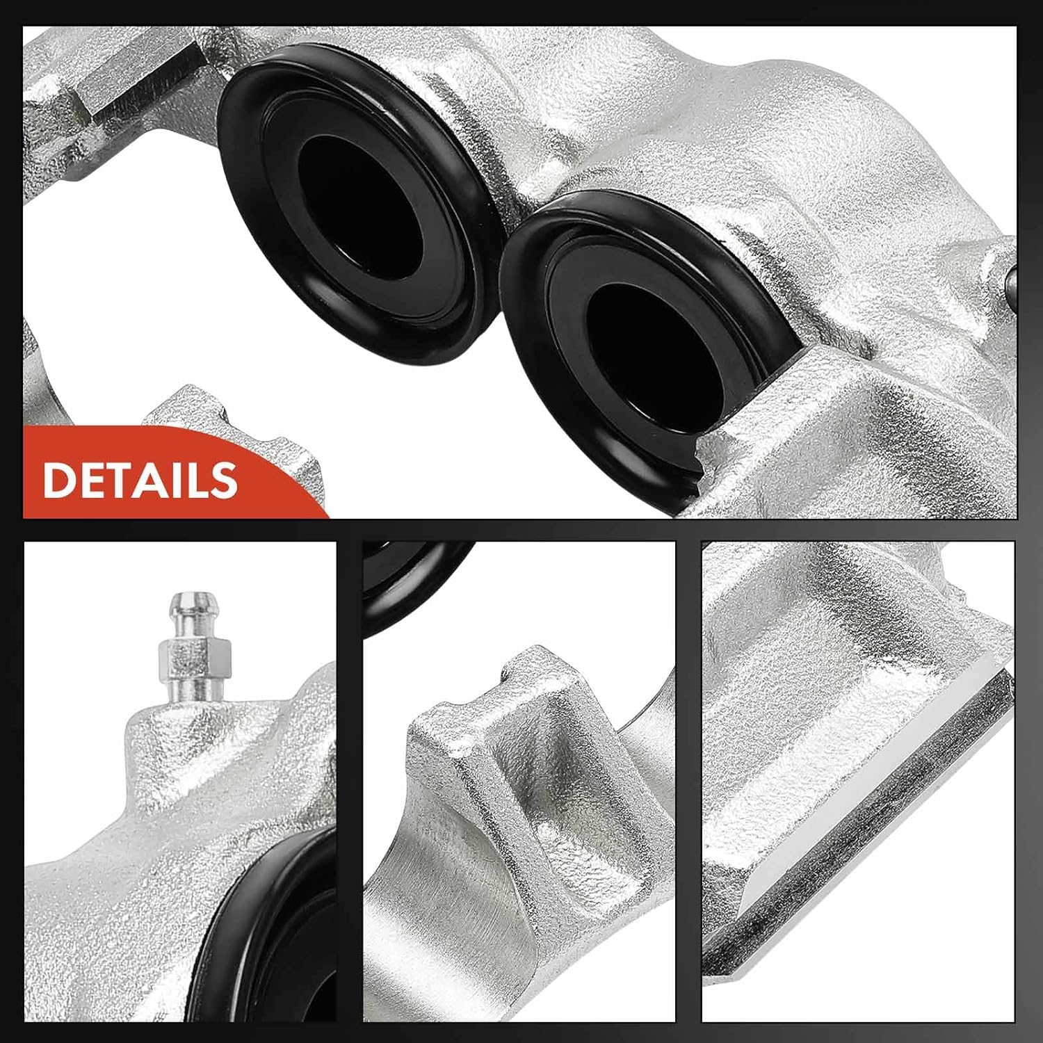 A-Premium Disc Brake Caliper Assembly Without Bracket Compatible with Ford F-250 F250 F-350 F350 1986-1994, E-250 E-350 Econoline Club Wagon 1986-1991 - Front Right Passenger Side