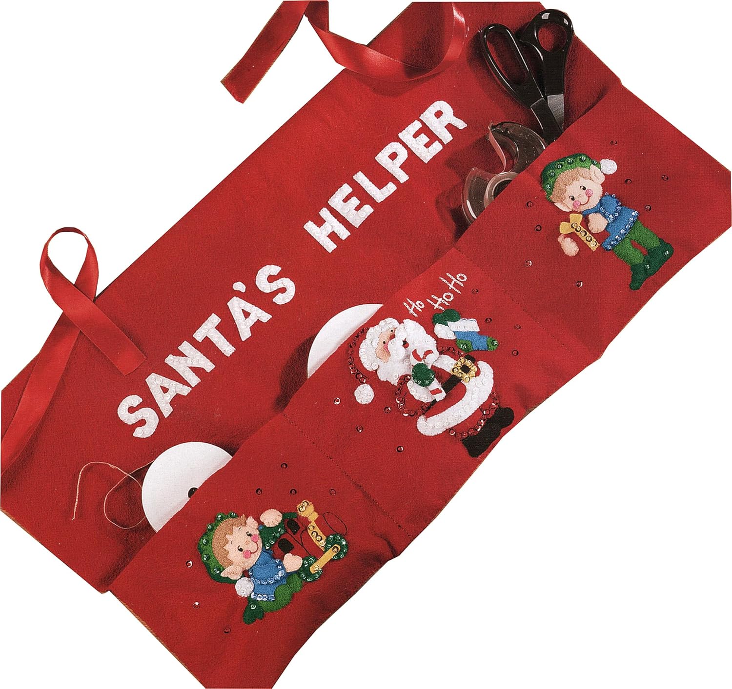 Bucilla "Santa's Helper" Felt Apron Kit 84789