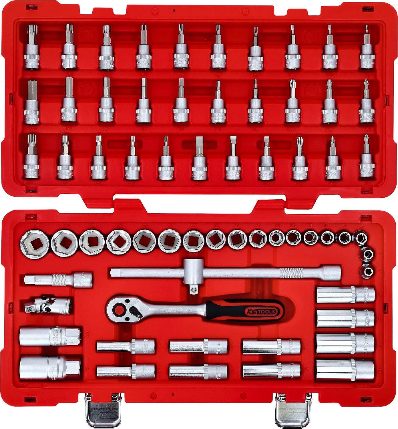KS TOOLS jeu de douilles 3/8", 66 pces 951.0666