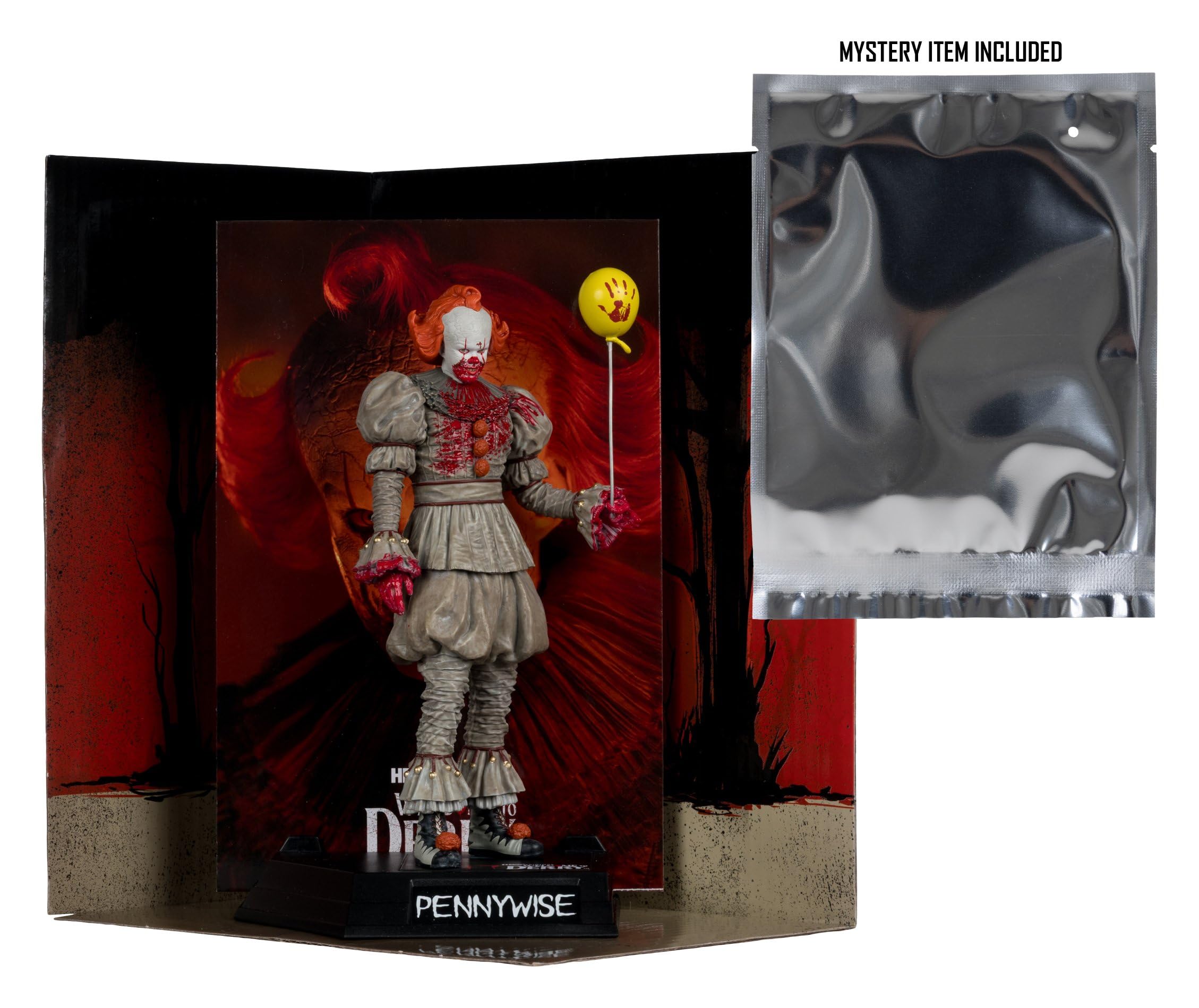 McFarlane Es Welcome to Derry Movie Maniacs Figur Pennywise (Bloody) 16 cm