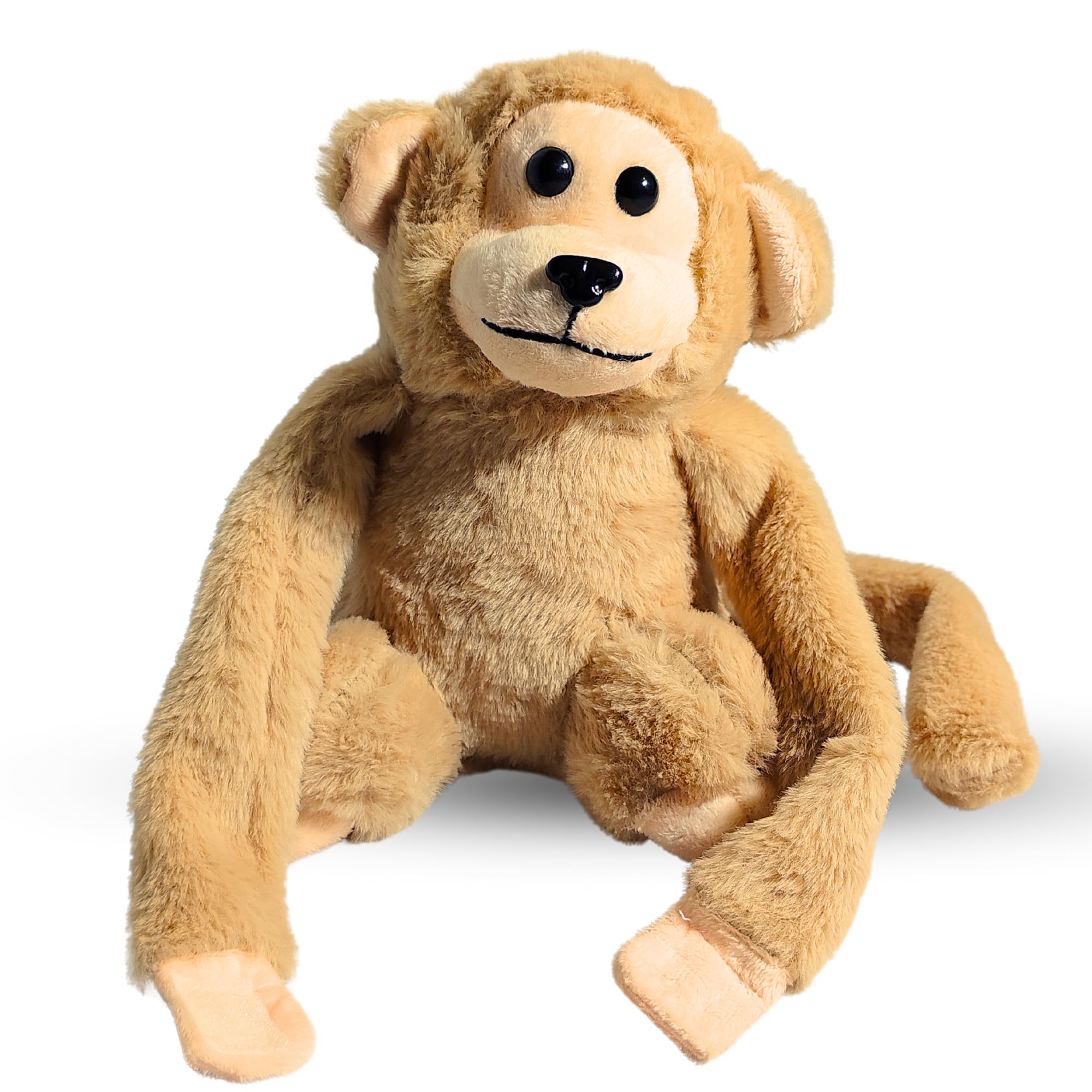 Plush Soft Toy Cute Monkey for Kids | Animal Home Decor| Soft Toys for Boys/Girls/Baby (22 Cm, Brown Color Monkey)