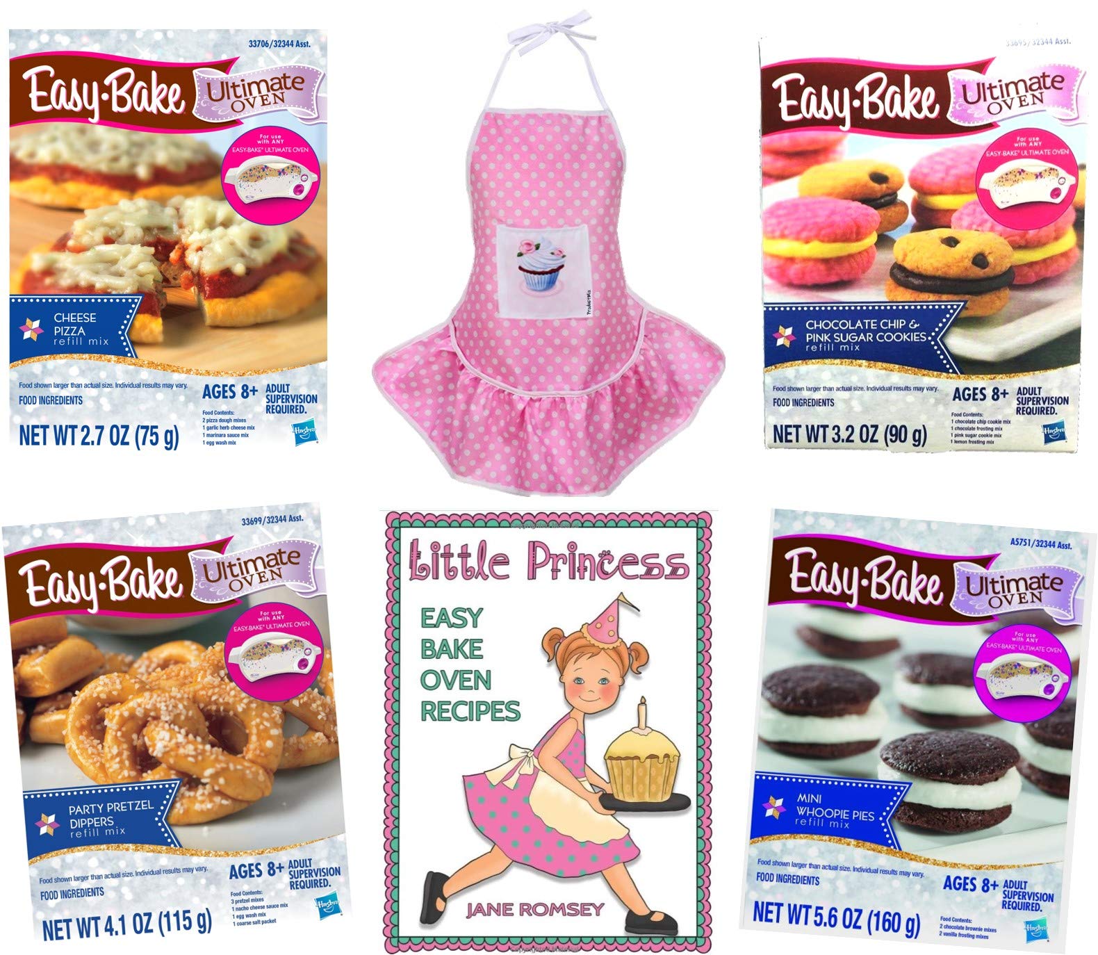 Buy Easy Bake Oven Refills Pizza, Pretzels, Cookies, Whoopie pies/Pink