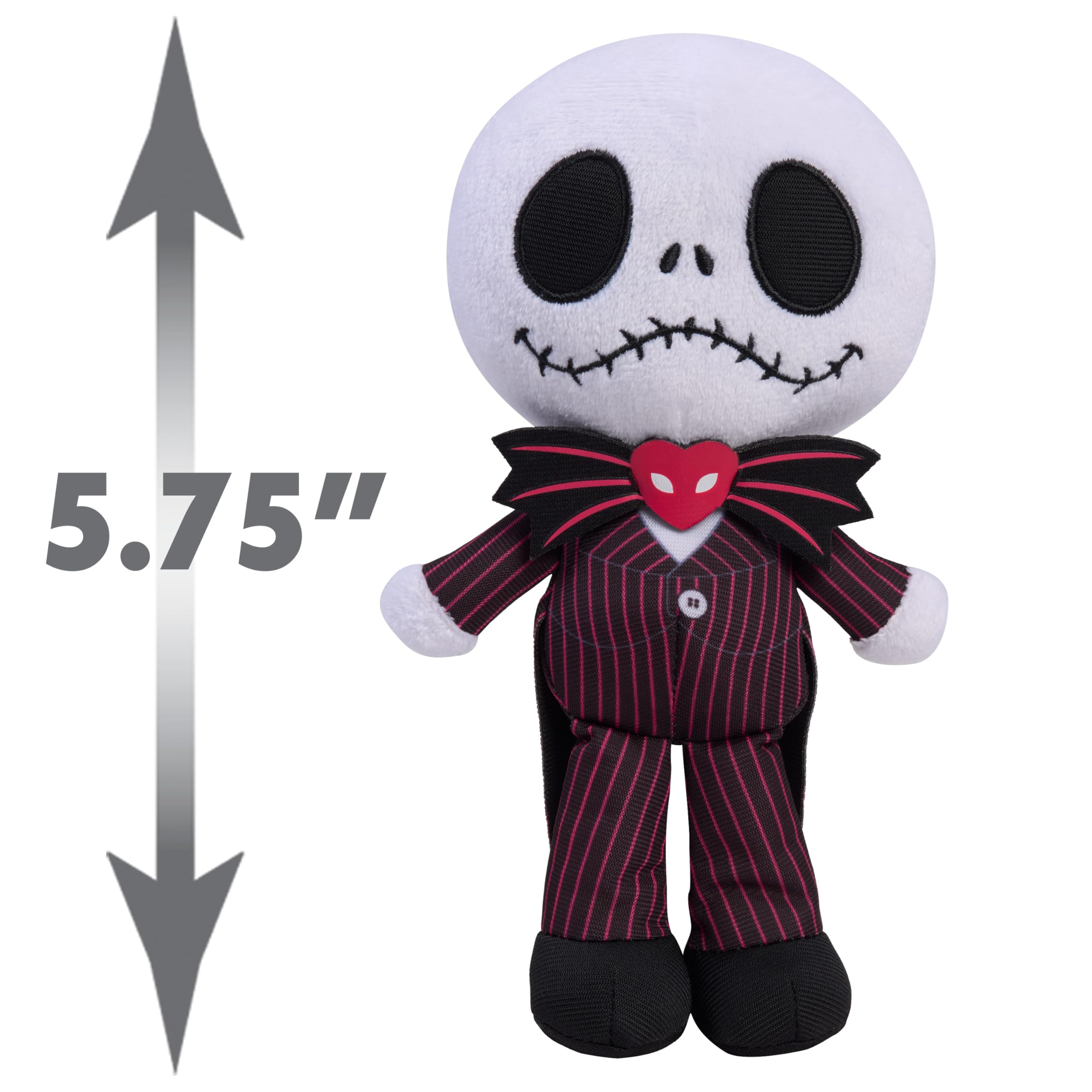 Disney Tim Burton’s The Nightmare Before Christmas Valentine Small Plush Stuffed Animal 2-Pack, Soft & Cuddly, Toy for Fans & Kids by Just Play, Kids Toys for Ages 3 Up by Just Play