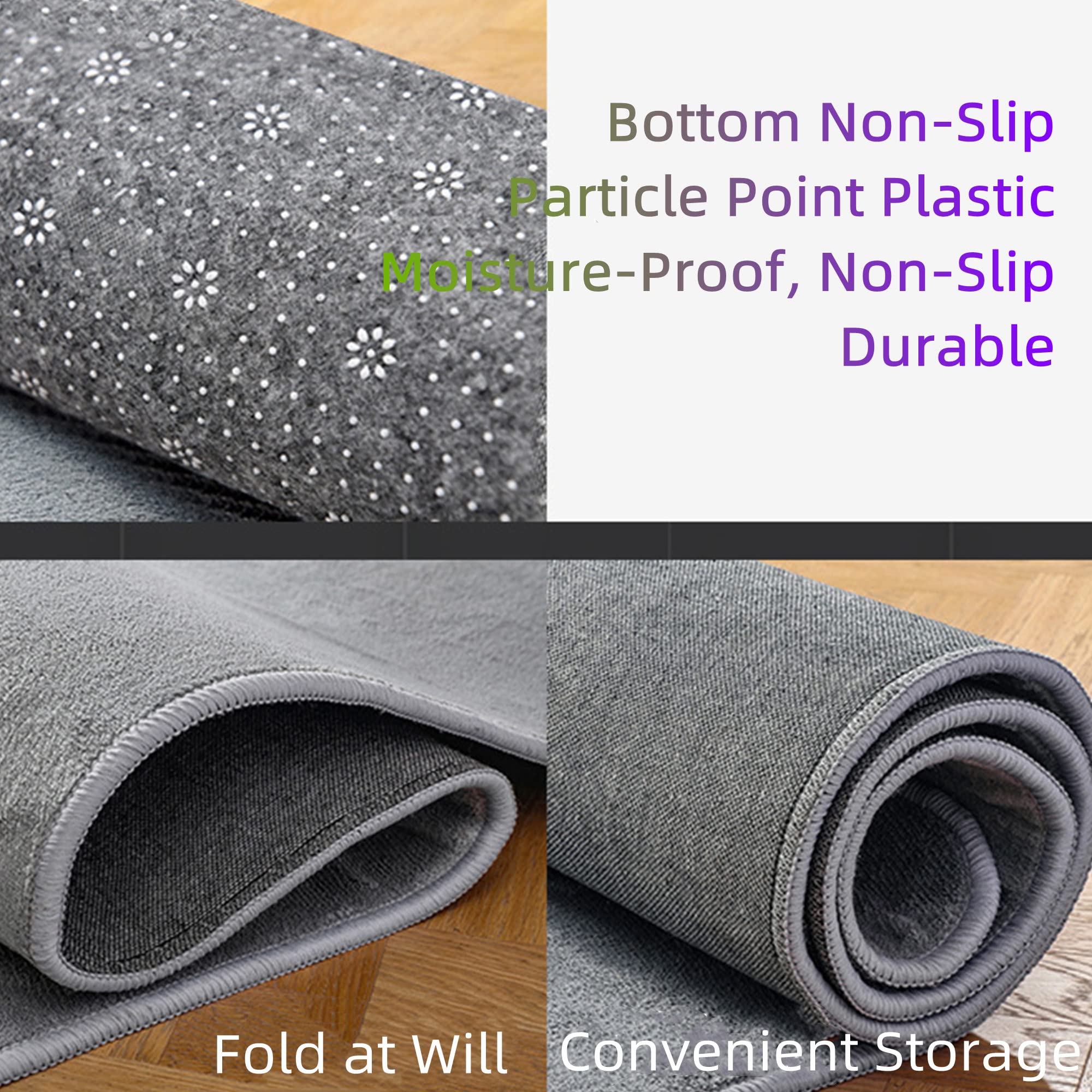 Tappetino Riscaldato Per Pavimento Riscaldato - Riscaldatore Elettrico A Pavimento, Tappeto Morbido Shaggy, Con Termostato Regolabile, Impermeabile, Per Ufficio E Casa,Verde,50Cm*150Cm Comfortable