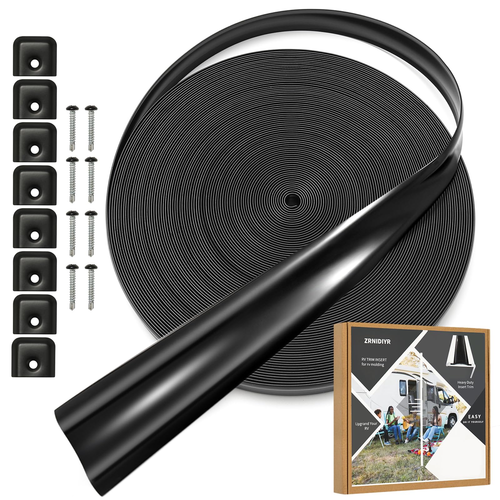 Discover the Top 10 RV Molding Trims to Upgrade Your Ride 11 ZRNIDIYR Heavy Duty Vinyl Insert Trim (7/8