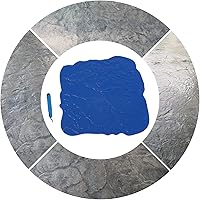 Vista 5 de Estera inconsútil concreta del sello, 18" x 18" piel de textura concreta inconsútil