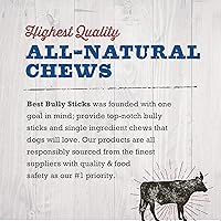 Vista 7 de Best Bully Sticks Espinilleras de carne ahumada jumbo – 3 unidades (paquete de 1) – Aperitivo de corral libre, totalmente natural, alimentado
