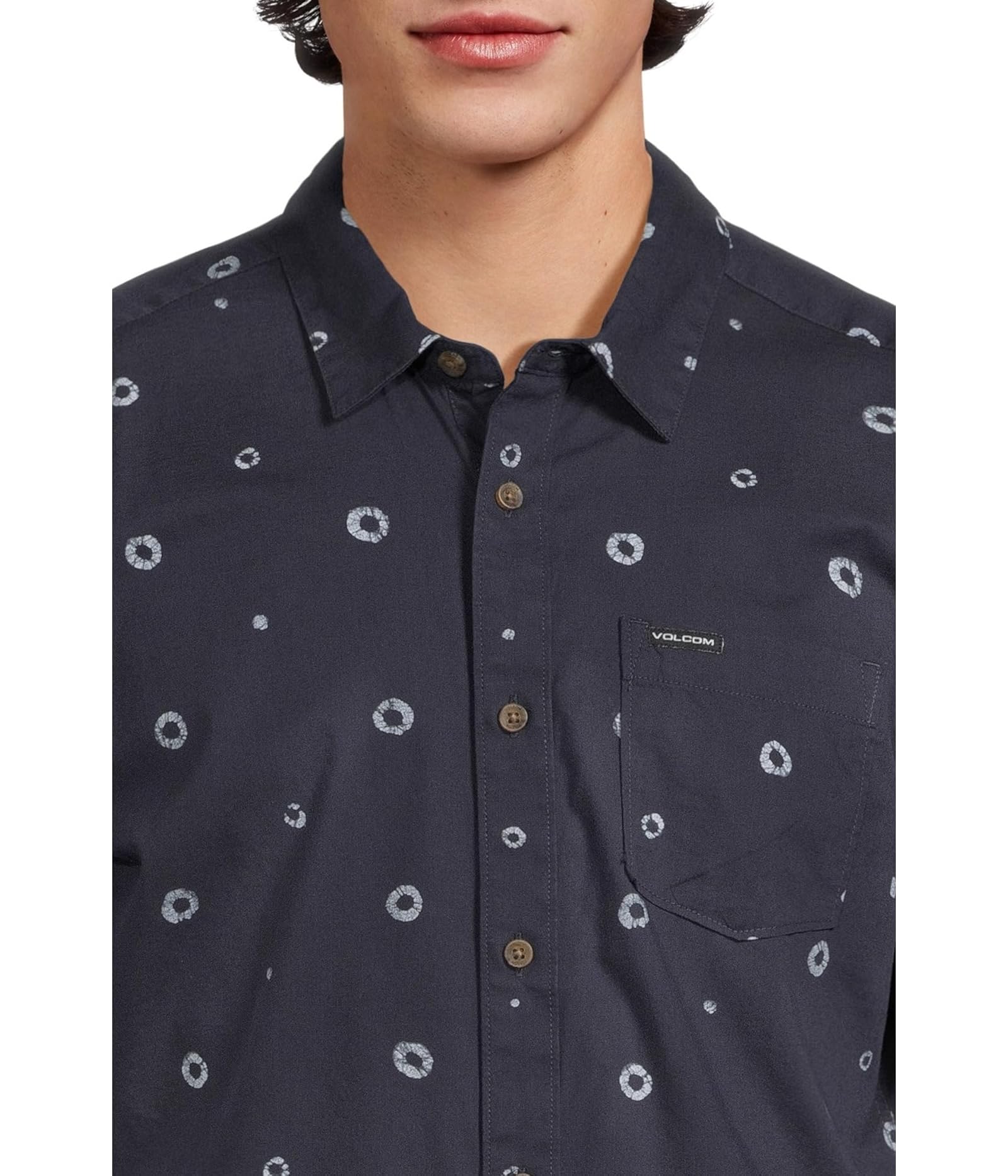 Man's Shirts & Tops Volcom Scaler Stone Woven Short Sleeve - Picture 5 of 6