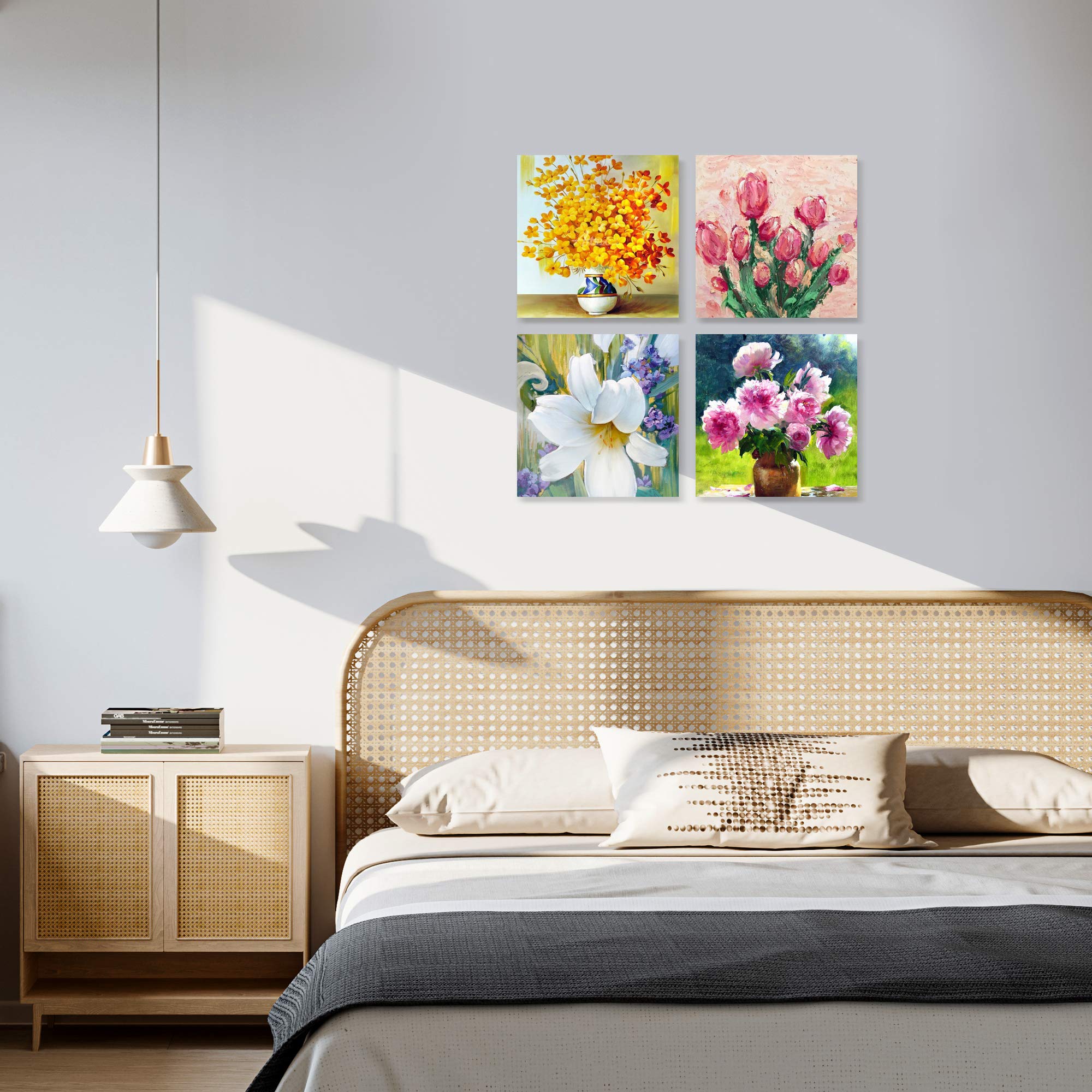 ESENG Tele Set-32 pezzi Multisize 100% cotone Canvas Panel Pannello di Tela tavola da pittura