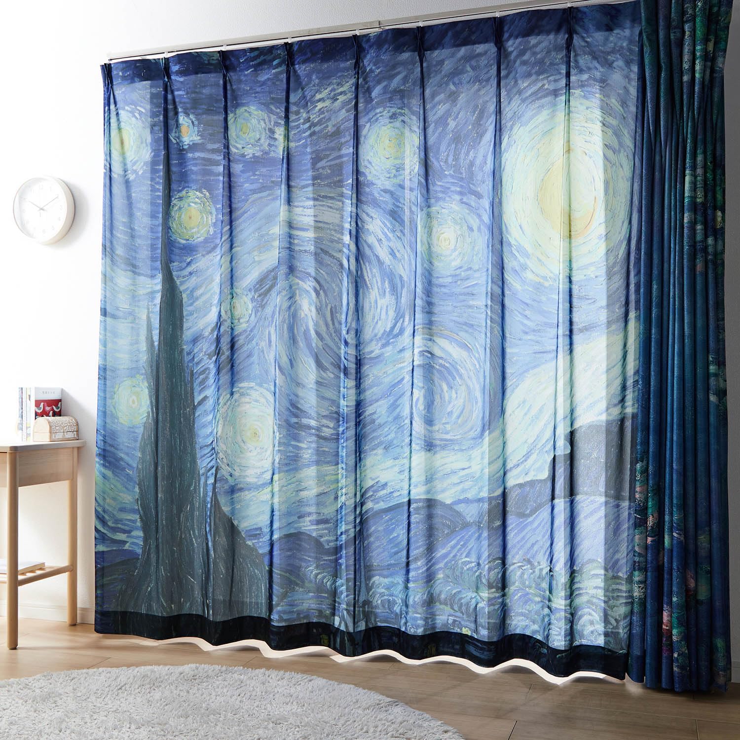 Amazon｜[ベルメゾン] レースカーテン 昼夜2枚組 UVカット 遮熱 遮像