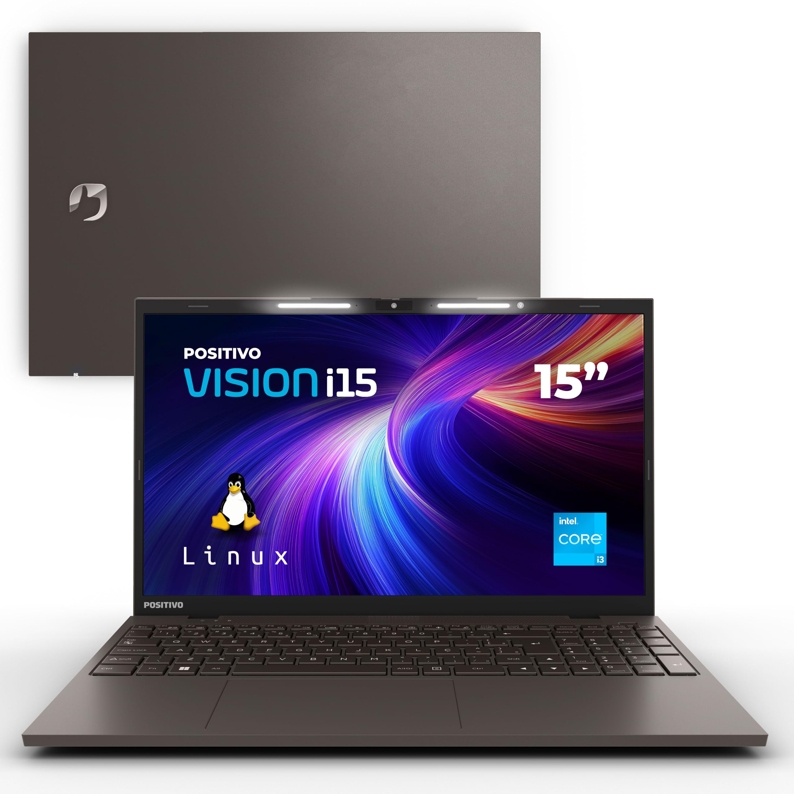 Notebook Positivo Vision i15 Lumina Bar Intel Core i3 11ª gen 8GB