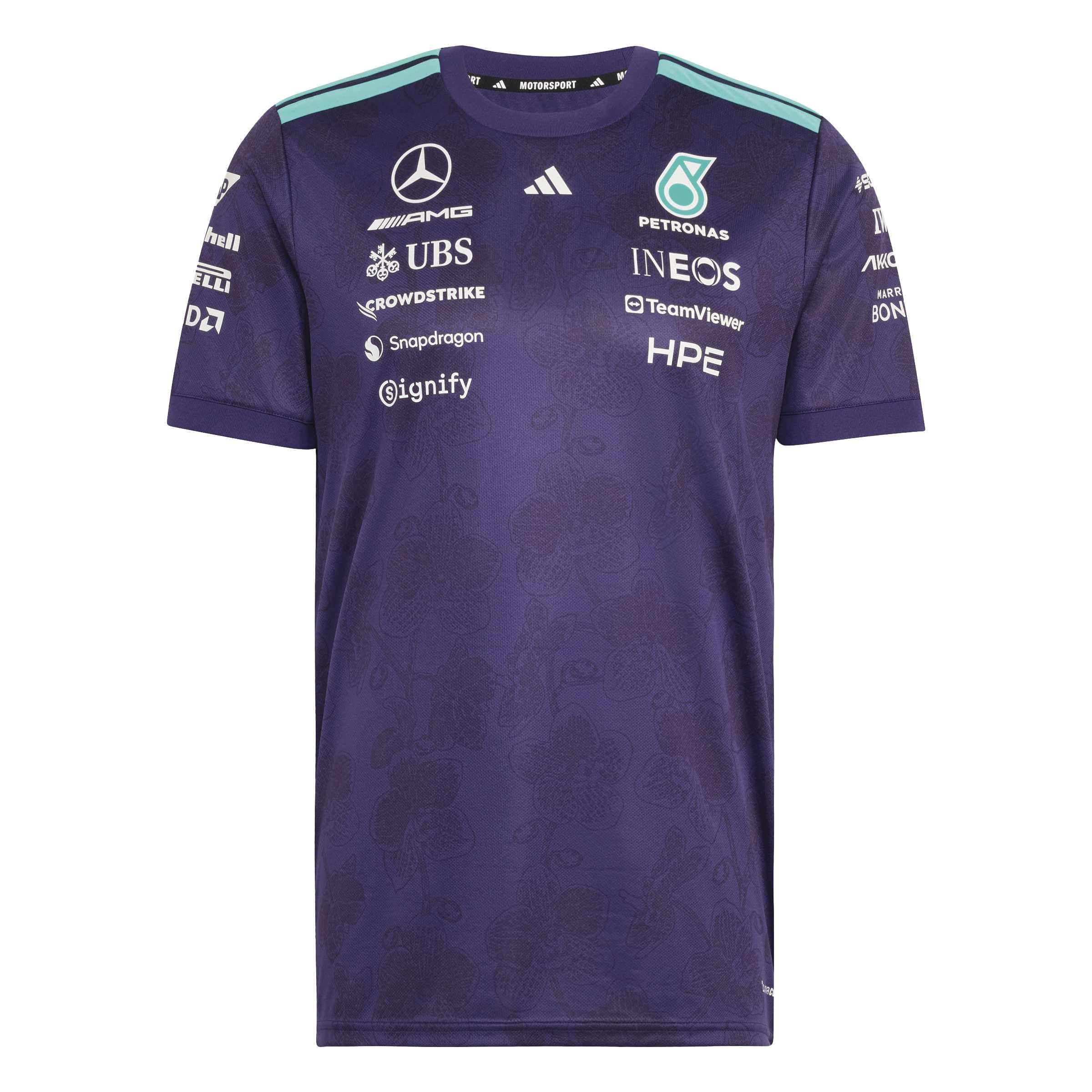 Adidas Mercedes Amg Petronas Formula 1 Team Vanda Bloom Driver Jersey Manica Corta (Confezione da 1)