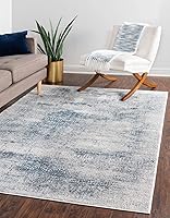 Vista 1 de Unique Loom Finsbury Collection - Alfombra de área Sarah (3 pies 3 pulgadas x 5 pies 3 pulgadas, rectangular, azulmarfil)