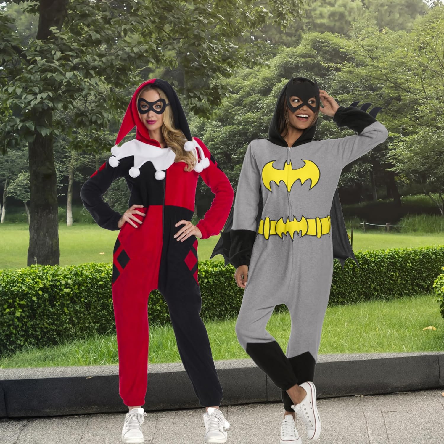 Rubies Women's DC Super Heroes Batgirl Hooded Jumpsuit, As Shown - Image 2