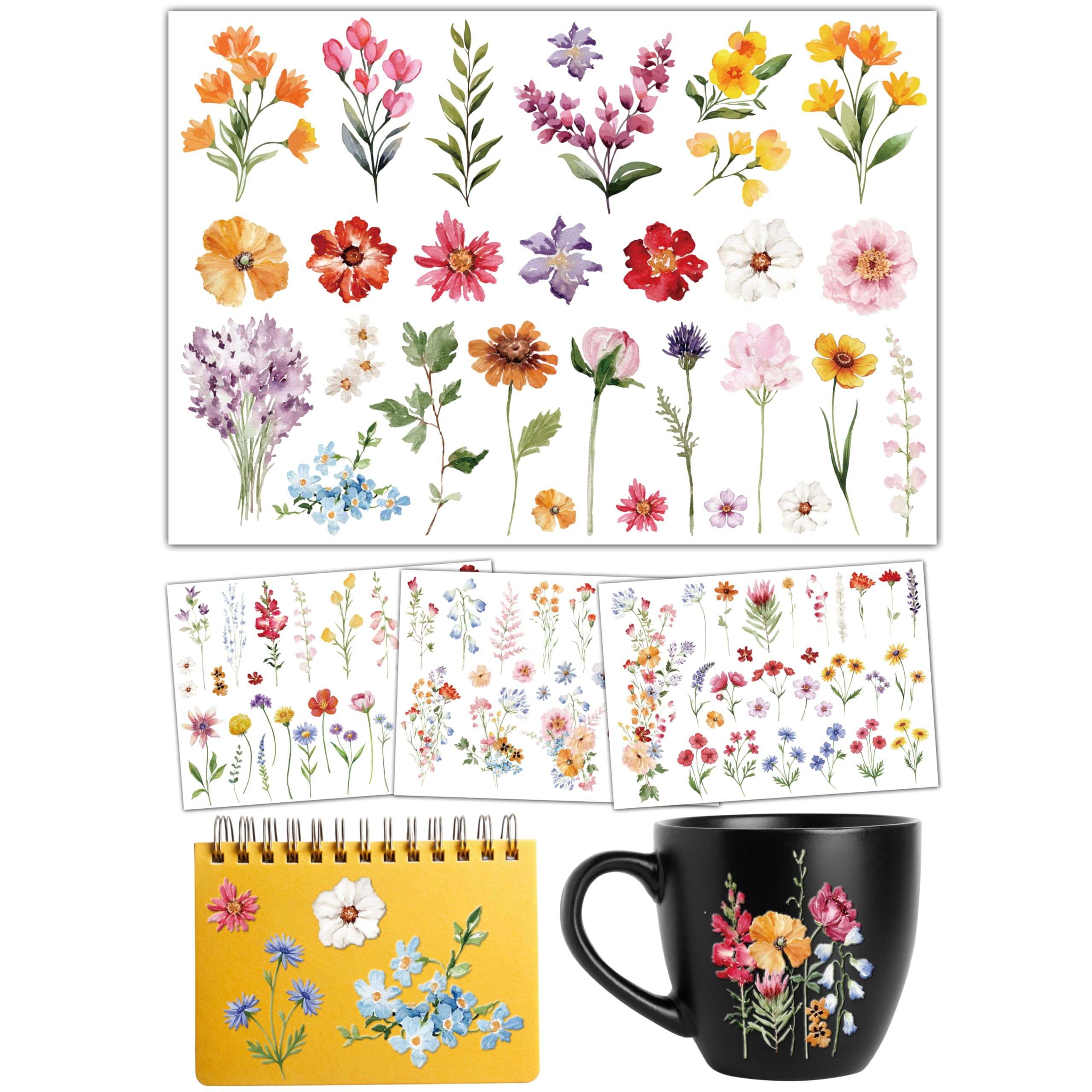 Rub On Transfer Sticker – Dekorative Aufkleber mit Sprüchen, Einfach zu Übertragen, Ideal für Scrapbooking, Karten Gestaltung & DIY Deko