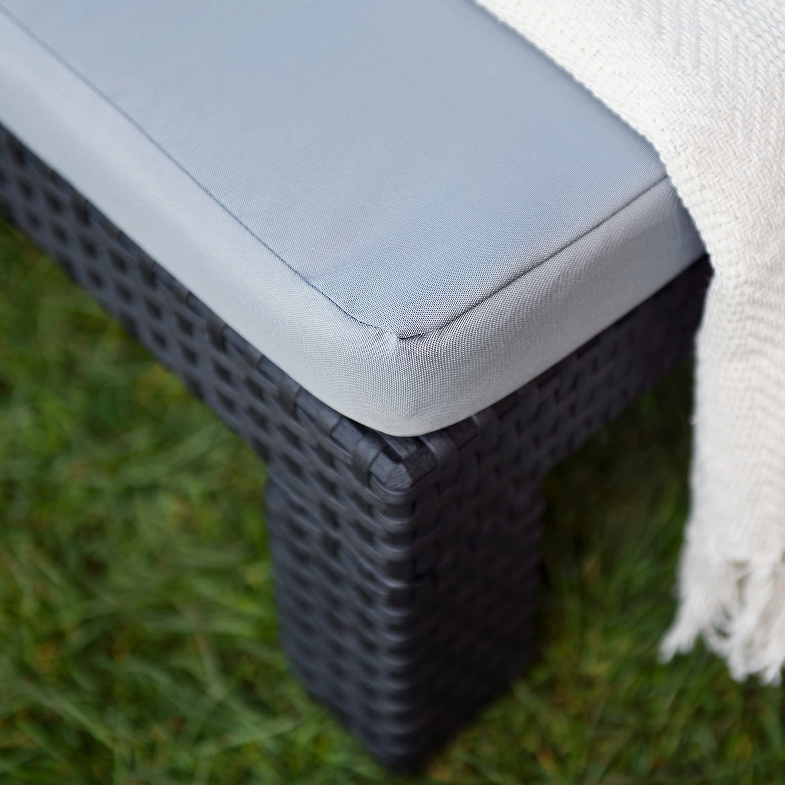 Gardenista Allibert Keter Daytona - Almohadilla de repuesto para tumbona de jardín, resistente al agua, para silla reclinable, muebles de patio (color gris)