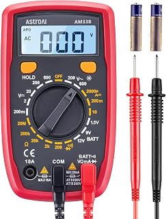 AstroAI 2000 Counts Digital Multimeter Tester - Accurate DC/AC Voltage, DC Current, Resistance, Diode & Continuity for Home Auto DIY