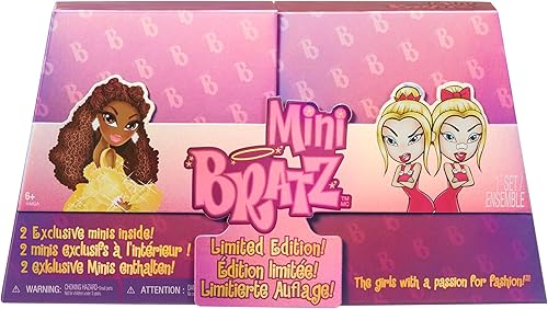 MGA's Miniverse Mini Bratz Edición Limitada, paquete de 2 mini figuras de Felicia y Tweevils en embalaje de exhibición
