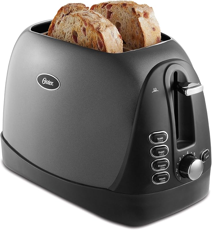 Oster Tostadora De Bagel De Pan De 2 Rebanadas Gris Metálico