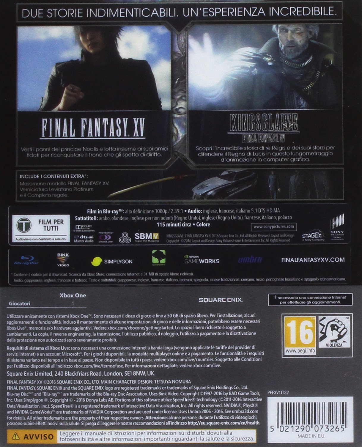 Final Fantasy XV - Deluxe Edition - Xbox One