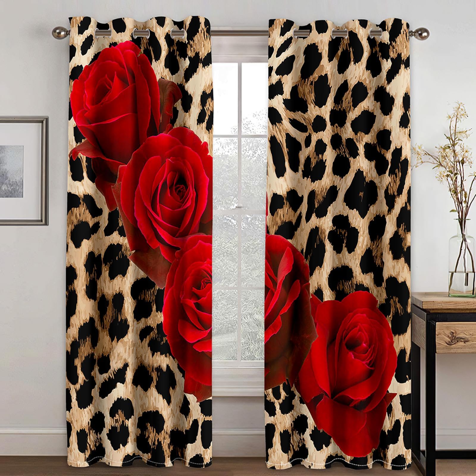 Red Rose Print Background