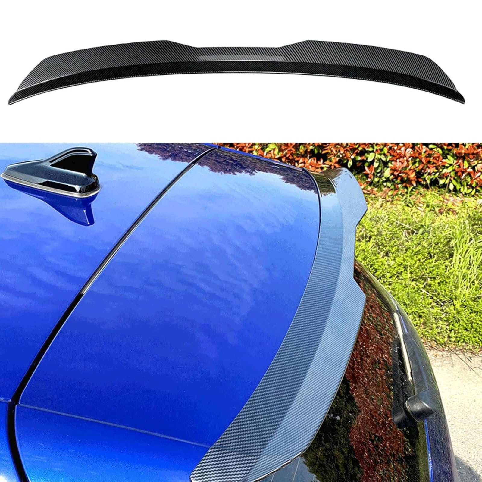 CYBHYAXC Heckspoiler Für Hyundai Ix20 (2010-2019) - Glanzschwarz ABS Material, Einfach Montierbar