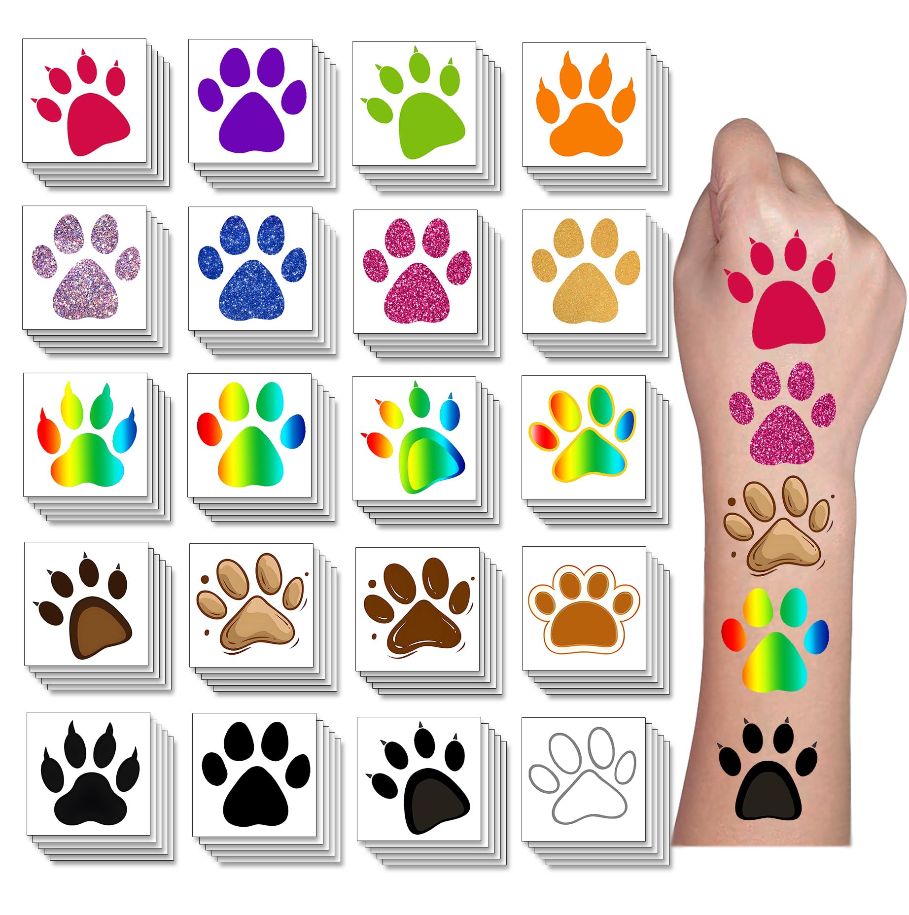 Paw Print Temporary Tattoos For Kids PawPrints