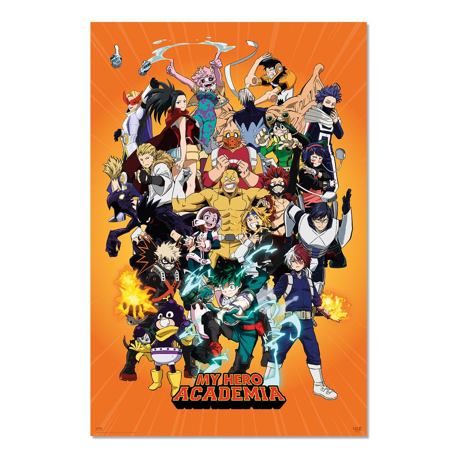 Grupo Erik Poster My Hero Academia - 36 x 24 inches / 91.5 x 61 cm - Shipped Rolled Up - Cool Posters, Art Poster, Wall Posters & Prints