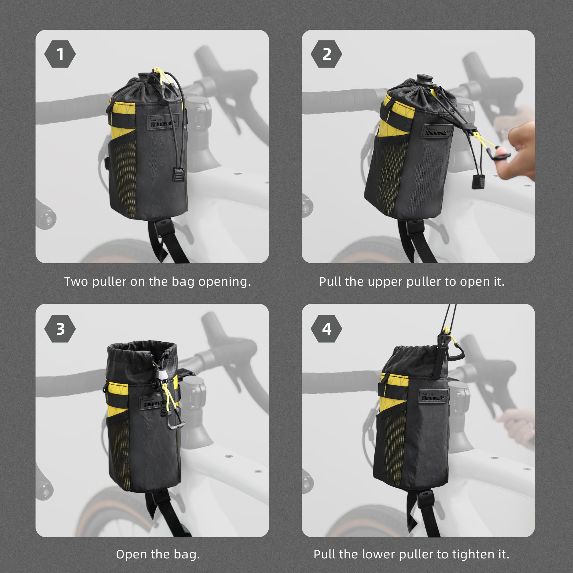 Sac Porte-bouteille De Vélo, étanche Et Isolé, Fermeture