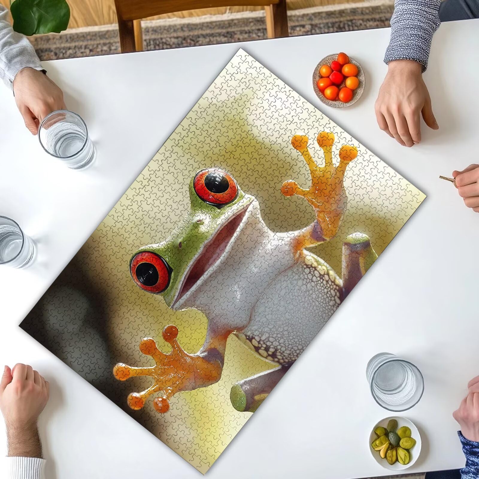Puzzle 1500 Piezas, Puzzle Rana con Caja para Adultos, DIY Animal Rompecabezas Madera para Adultos, 1500 Piezas Rompecabezas Desafiante, para Decoracion Hogar, Regalo Mujer, Regalo Hombres, -3138
