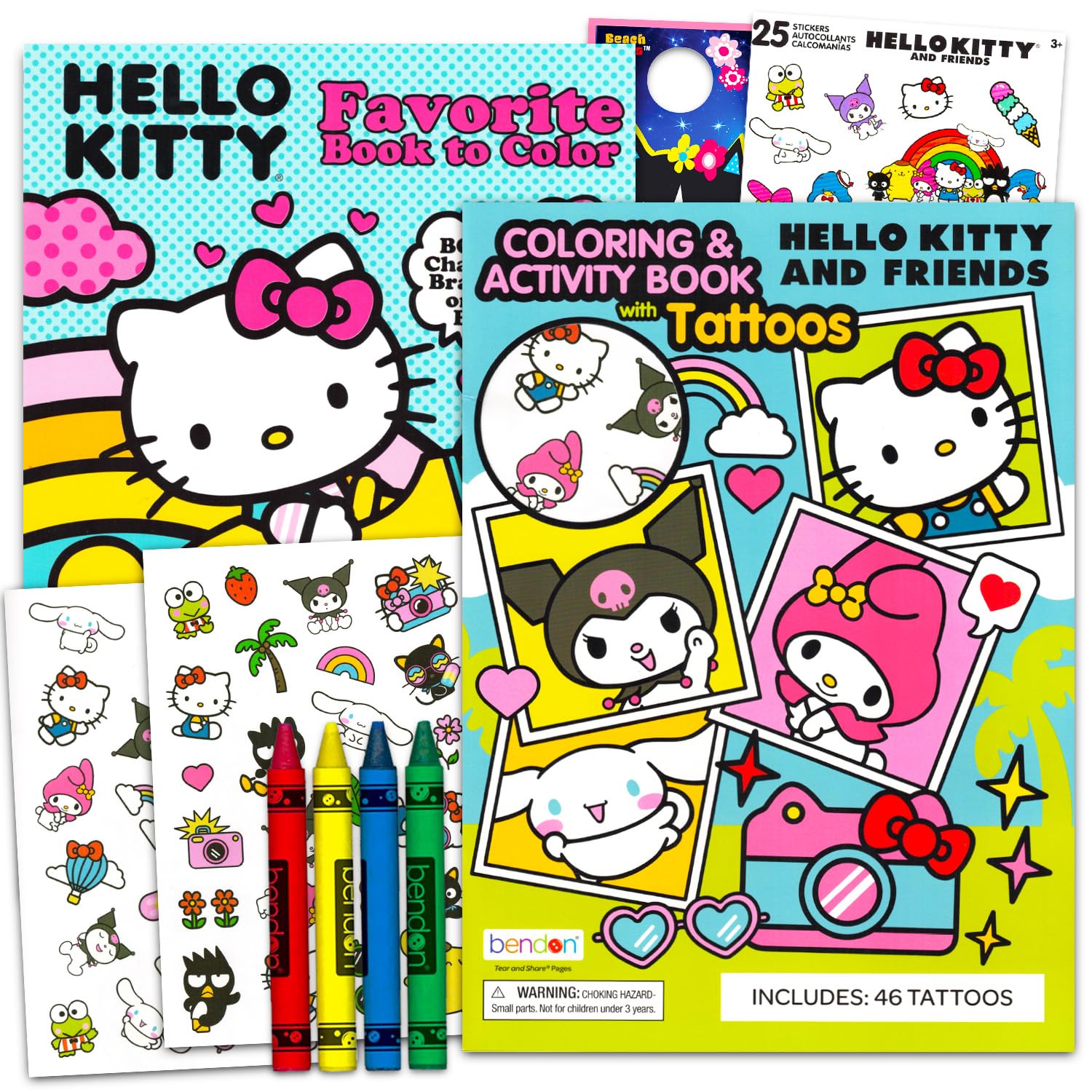Amazon.com: SANRIO Hello Kitty and Friends Coloring Book Jumbo Set