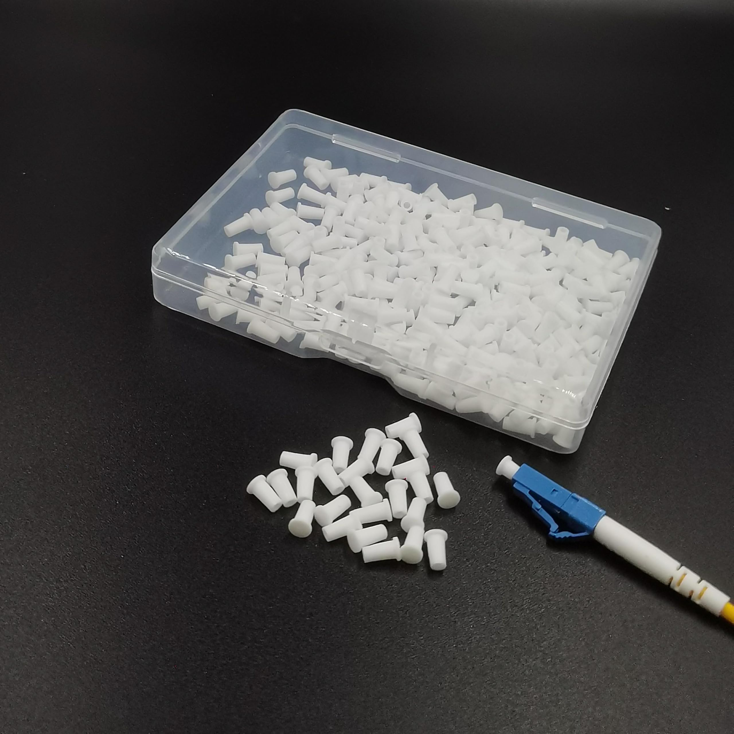 Yrsssa LC Dust Caps Complete Protection for LC end,Protective Cap for Fiber Optic Cables, End Faces and Devices| Fiber Optic Dust Caps in Snap Lock Case (200) - Image 2