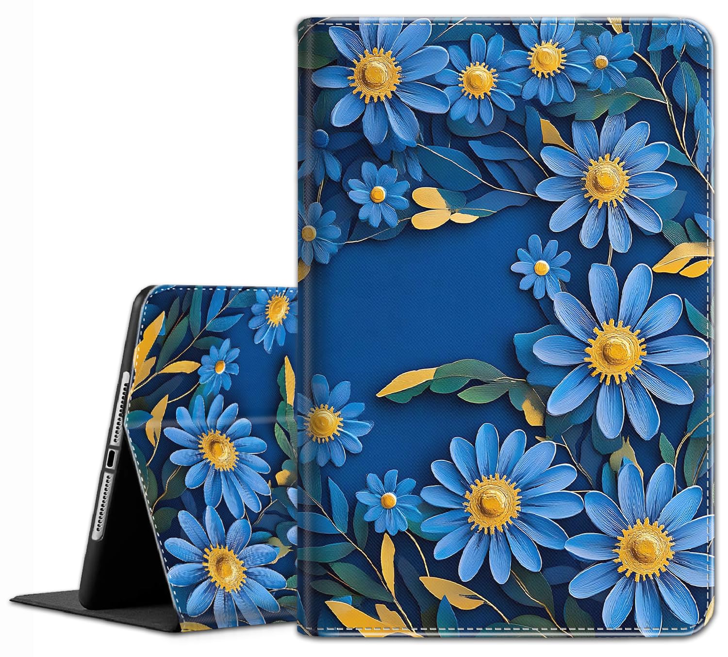 Case for Samsung Galaxy Tab S9/S9 FE 11 inch 2023 Model(SM-X710/X716B/X718U/X510/X516B/X518U) - Slim Fit Standing Cover with Auto Sleep/Wake, Blue