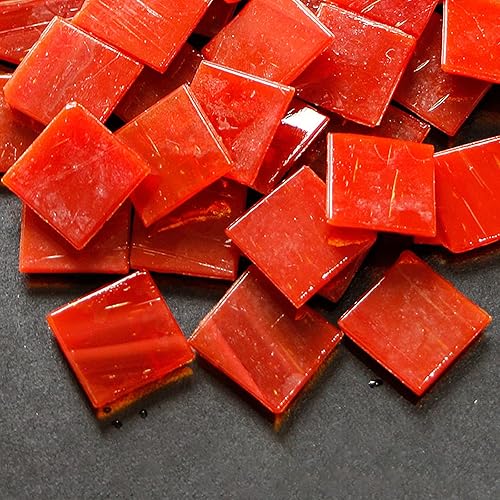 Miniatura 5 de Mosaic Tiles 65 Pieces / 200 g Pack of Glass Mosaic Mosaic Tile Supplies for Home Decoration, DIY Crafts, Plates, Picture Frames, Flowerpots – 2x2