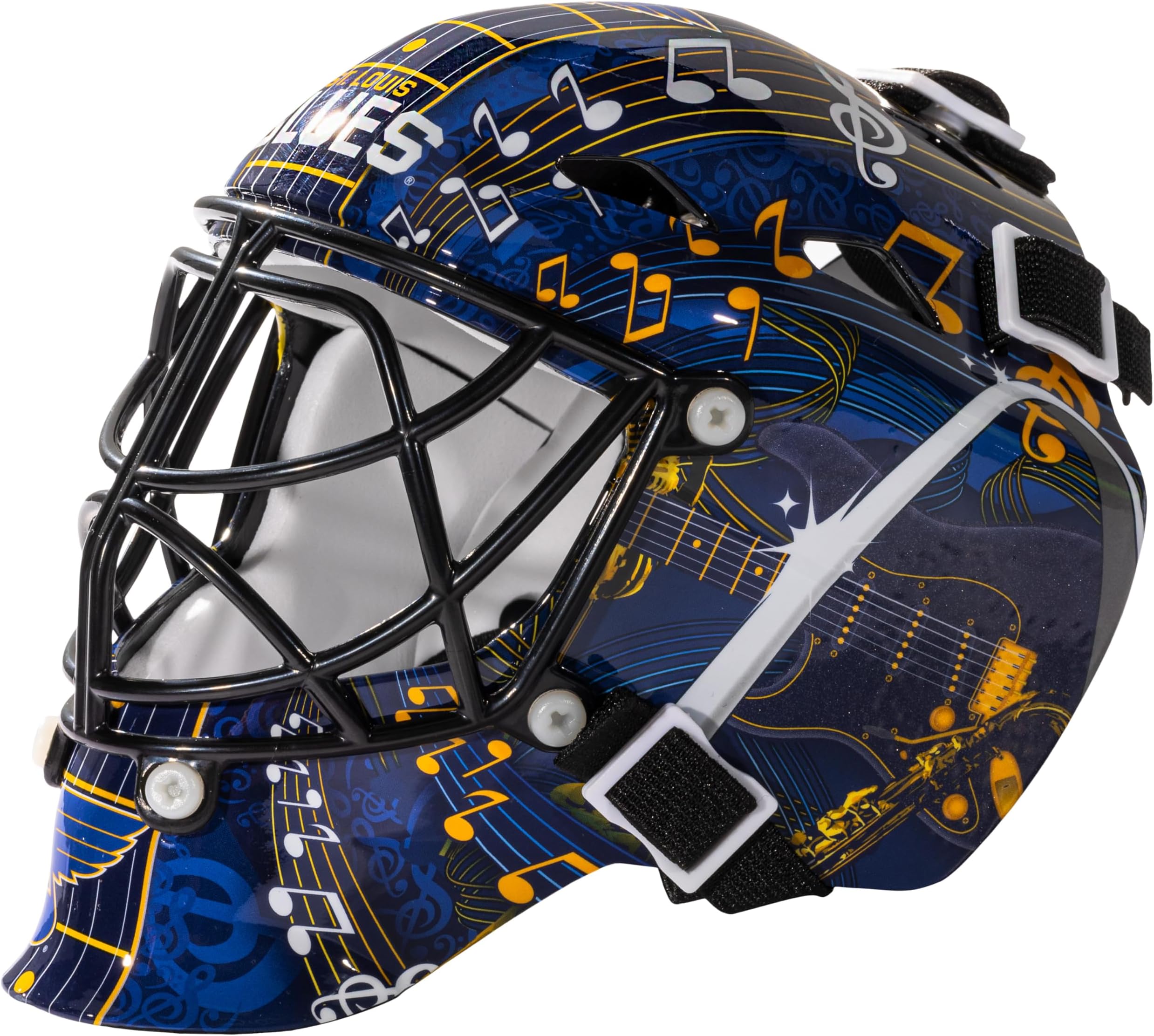 - Franklin Sports NHL Team Logo Mini Hockey Goalie Mask with Case - Collectible Goalie Mask with Official NHL Logos and Colors