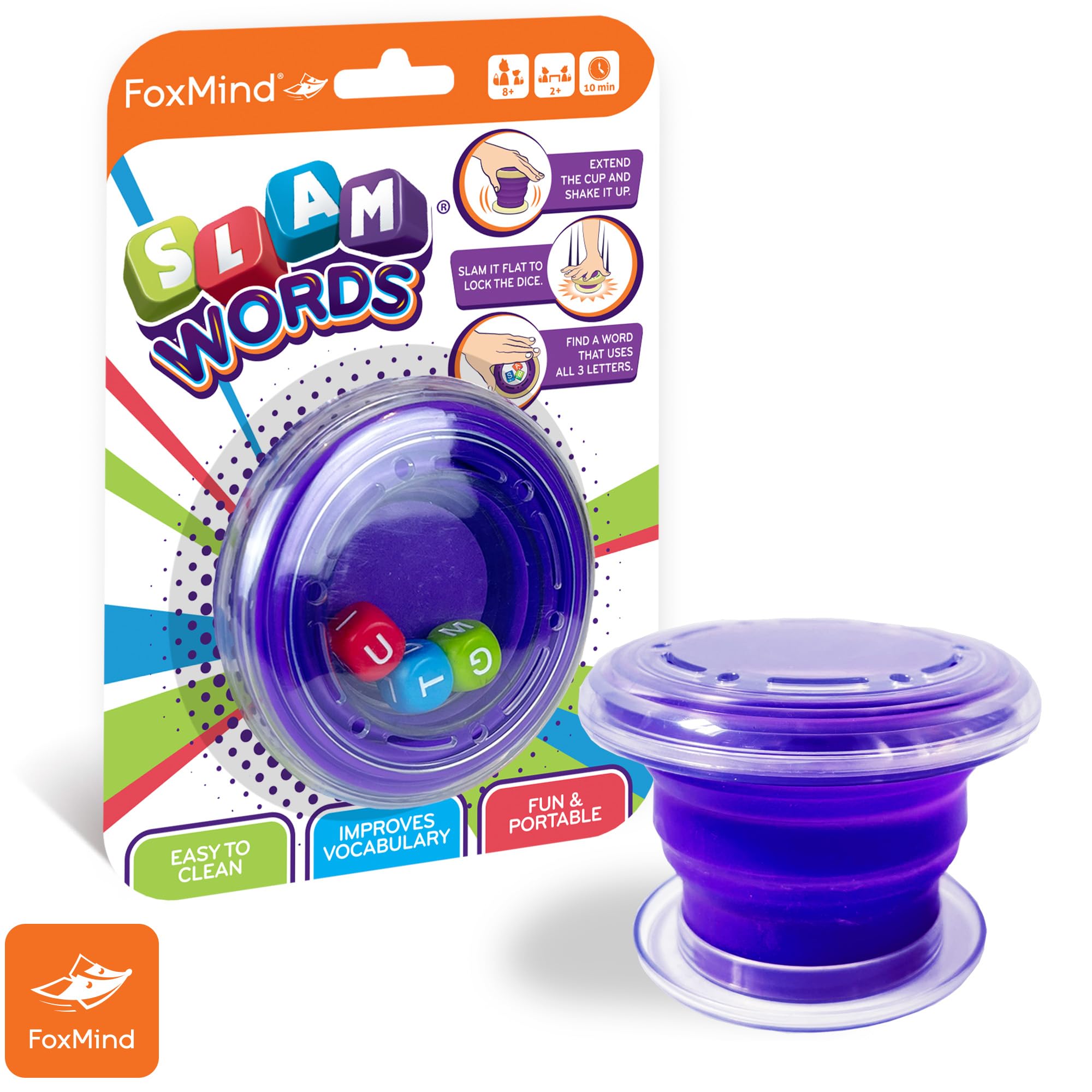 Amazon.com: FoxMind Games: Slam Words Quick Word Game, Educational