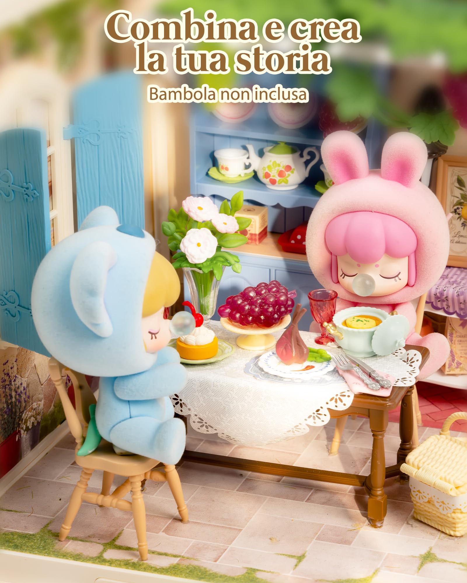 Rolife Super Creator Midsummer Dream Yard, kit fai da te in miniatura, casa delle bambole e oggetti da collezione per action figure, kit di modelli per adulti da costruire, compleanno creativo per