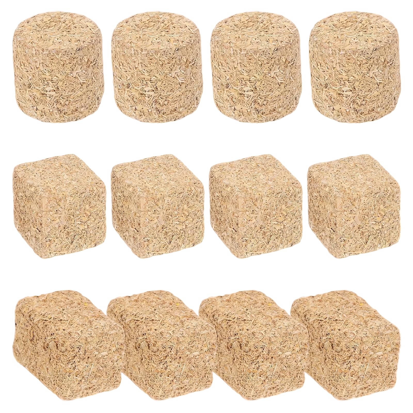 HhBdy Toy Hay Bales 12Pcs Haystack Decorations Model Bales of Hay for Decorating Autumn Miniature Figurine Fake Hay for Mini House Decoration Garden Decoration Diy Autumn Harvest Craft
