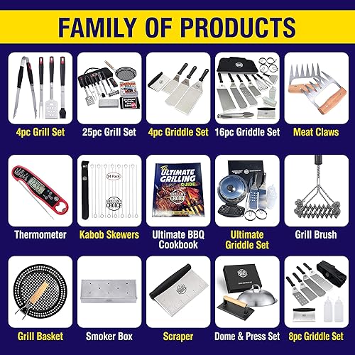 Miniatura 6 de Grillers Choice Brochetas Kabob, juego de 14 brochetas de 15 pulgadas para asar a la parrilla. Fabricado con acero inoxidable tipo 410, el grado más