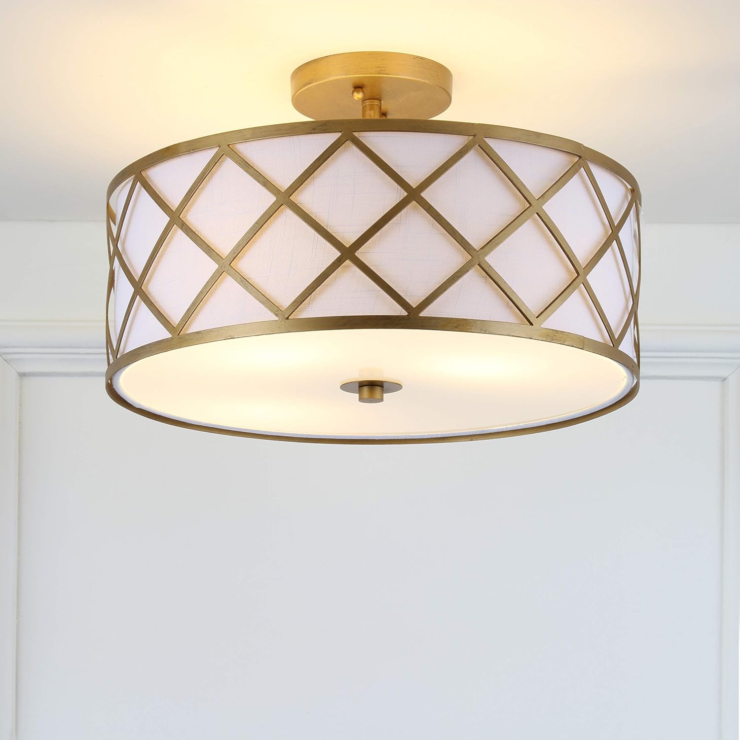 Crаzу Clеаrаnсе JONATHAN Y JYL3504A Elizabeth 16.75 Metal LED Flush Mount, Contemporary,Transitional Dimmable, 2700K Cozy Warm Light, for Kitchen,Hallway,Bathroom,Stairwell, Gold Prоmо 40% оƒƒ JONATHAN Y JYL3504A Elizabeth 16.75 Metal LED Flush Mount, Contemporary,Transitional Dimmable, 2700K Cozy Warm Light, for Kitchen,Hallway,Bathroom,Stairwell, Gold
