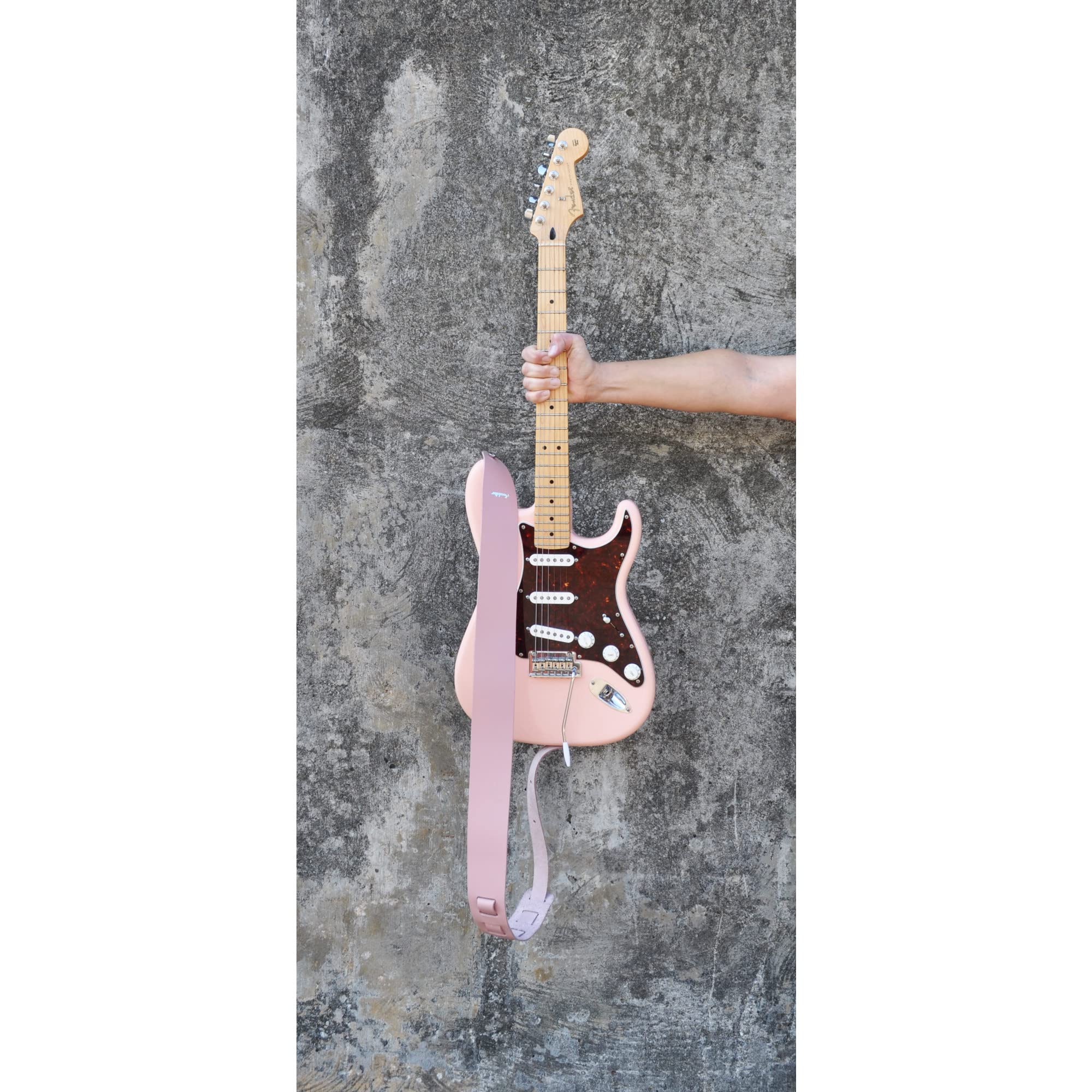 Souldier GS1026RD02RD - Correa para cinturón de seguridad hecha a mano para bajo, guitarra eléctrica o acústica, 2 pulgadas de ancho y longitud ajustable de 30 a 63 pulgadas, hecha en los Estados