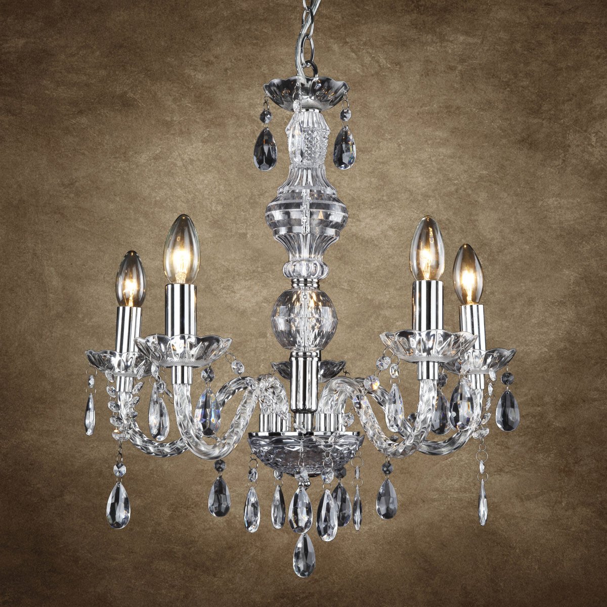 lux.pro lustre plafonnier 5 x E14 Abat-jour Ø : 52 cm