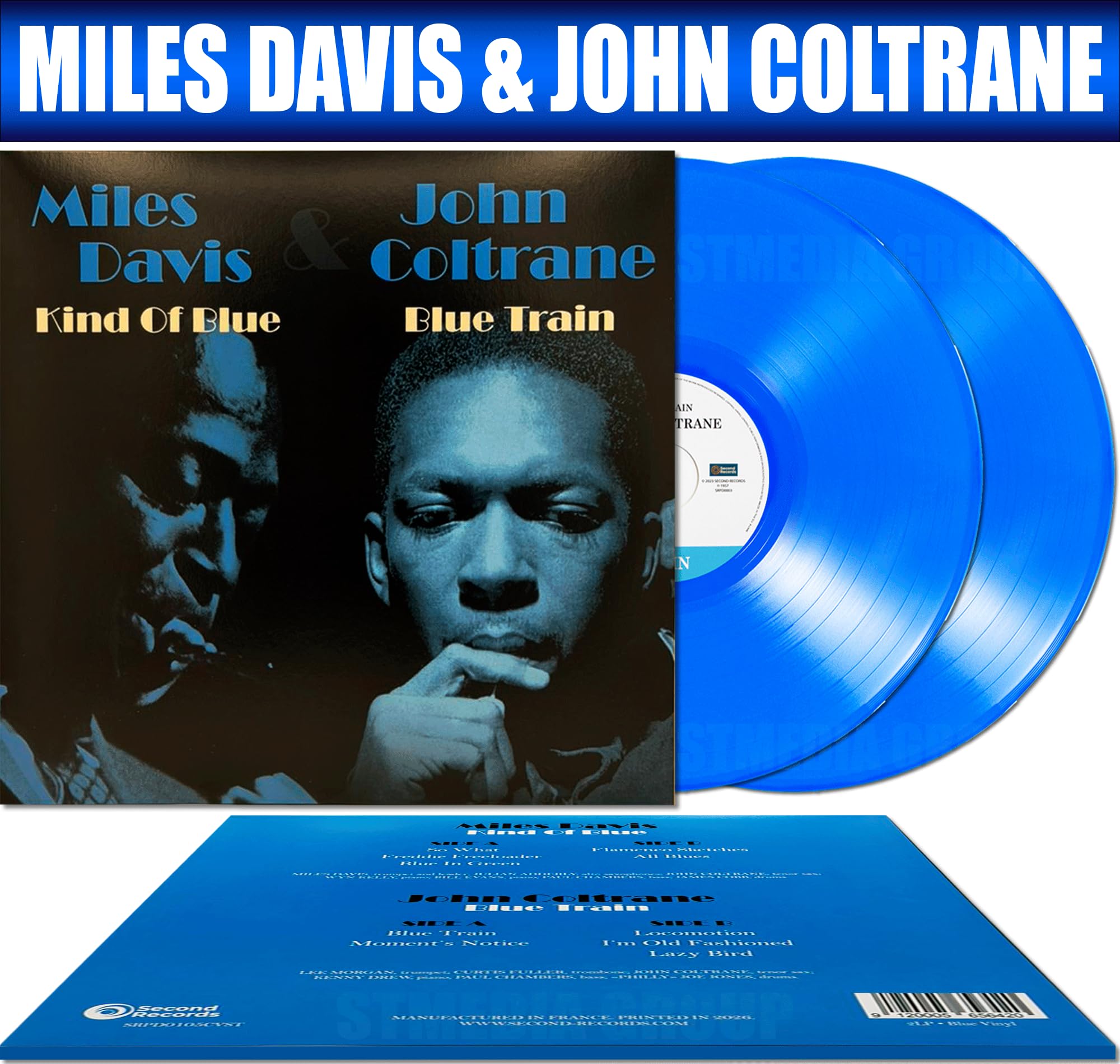 Kind Of Blue / Blue Train - Miles Davis & John Coltrane Collection - Limited Colored Edition LР