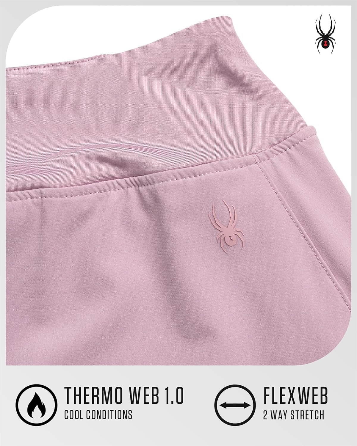 Spyder Womens Skort - Athletic Stretch Mini Skorts for Women - Performance Skirt with Built in Shorts for Golf and Tennis - Image 6