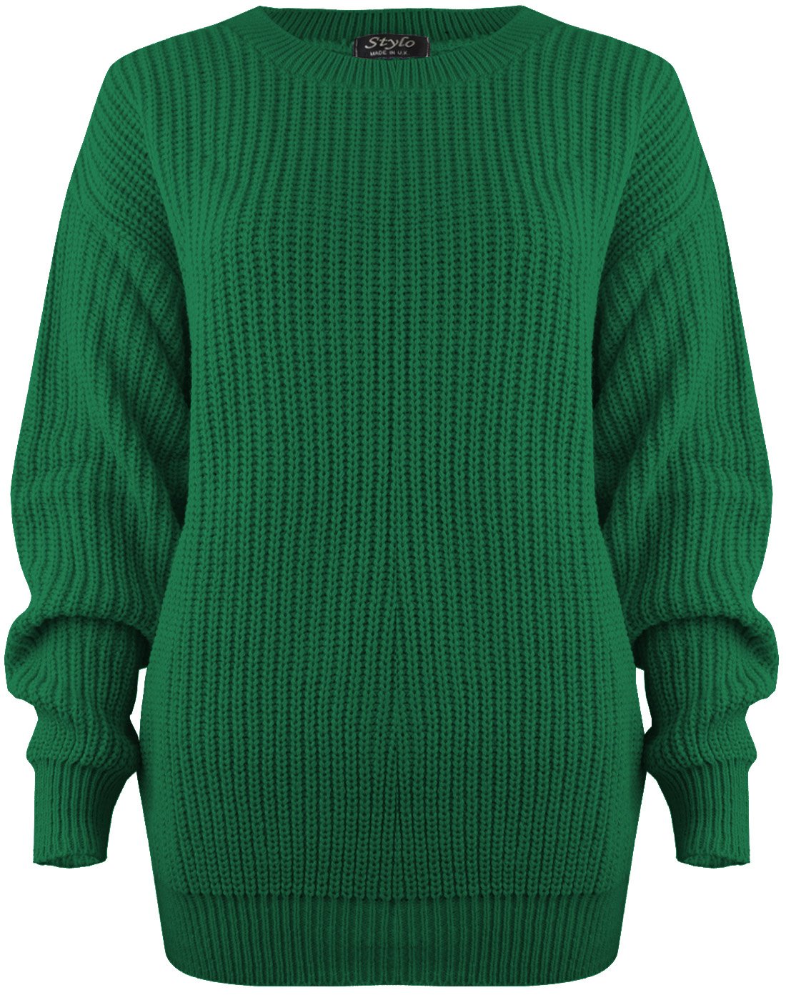 Sa Fashions Women's Teal Sa Fashions® Oversized New Chunky Baggy Jumper Knitted Sweater Thick Top S-Xl 8-18 (Lxl (16-18), )