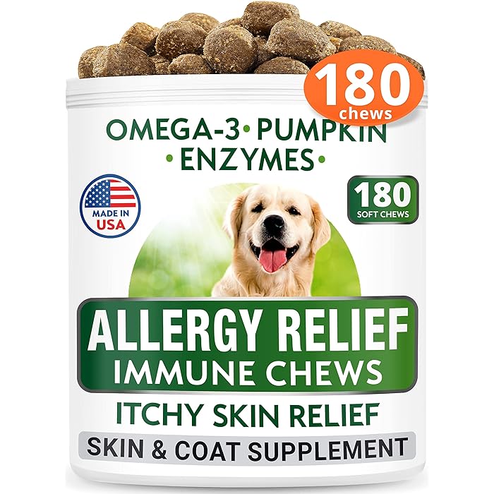 Buy BARK&SPARK Allergy Relief Dog Treats Omega 3 + Pumpkin + Enzymes