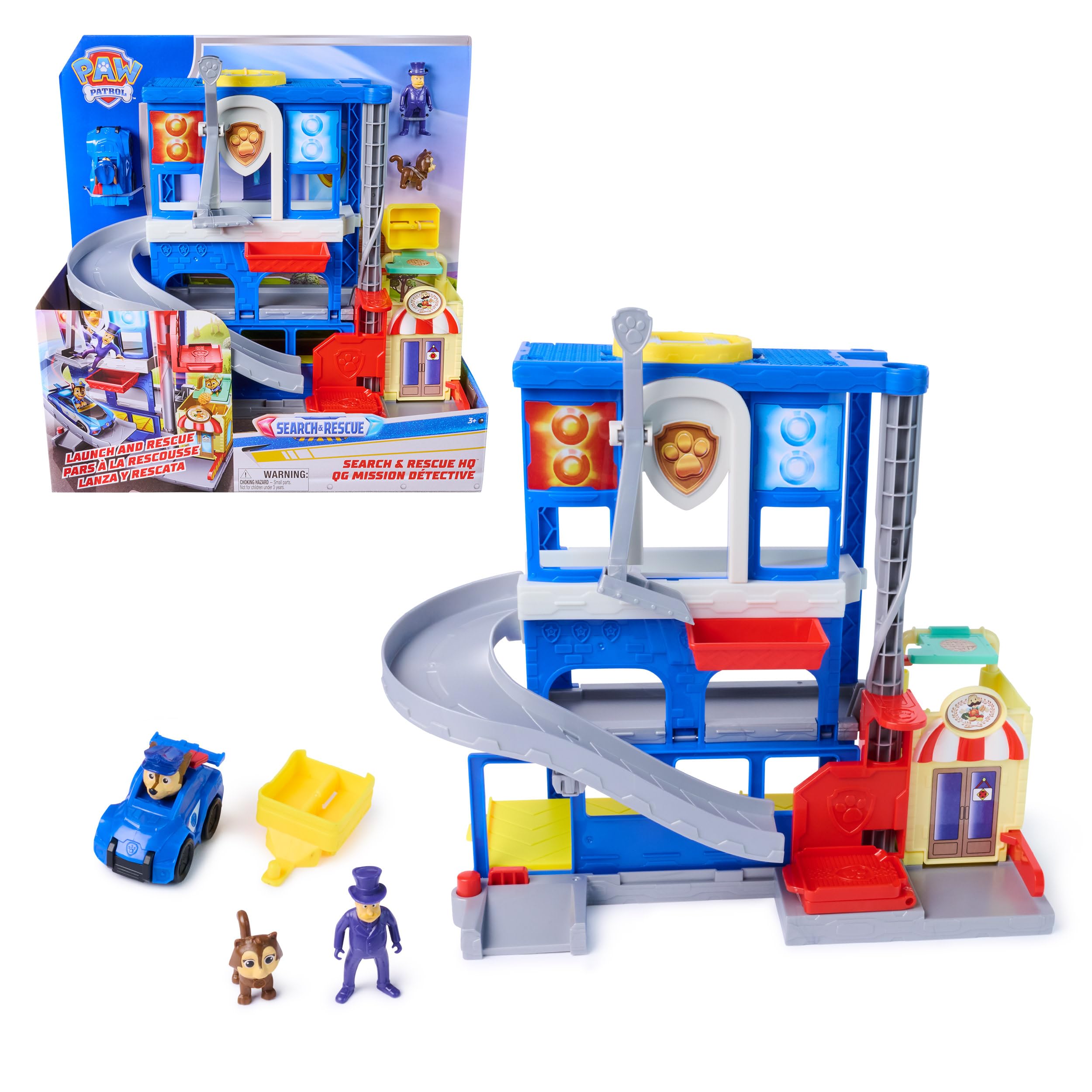 Paw Patrol, Pup Squad, Set di Gioco Quartier Generale Search & Rescue, 3+