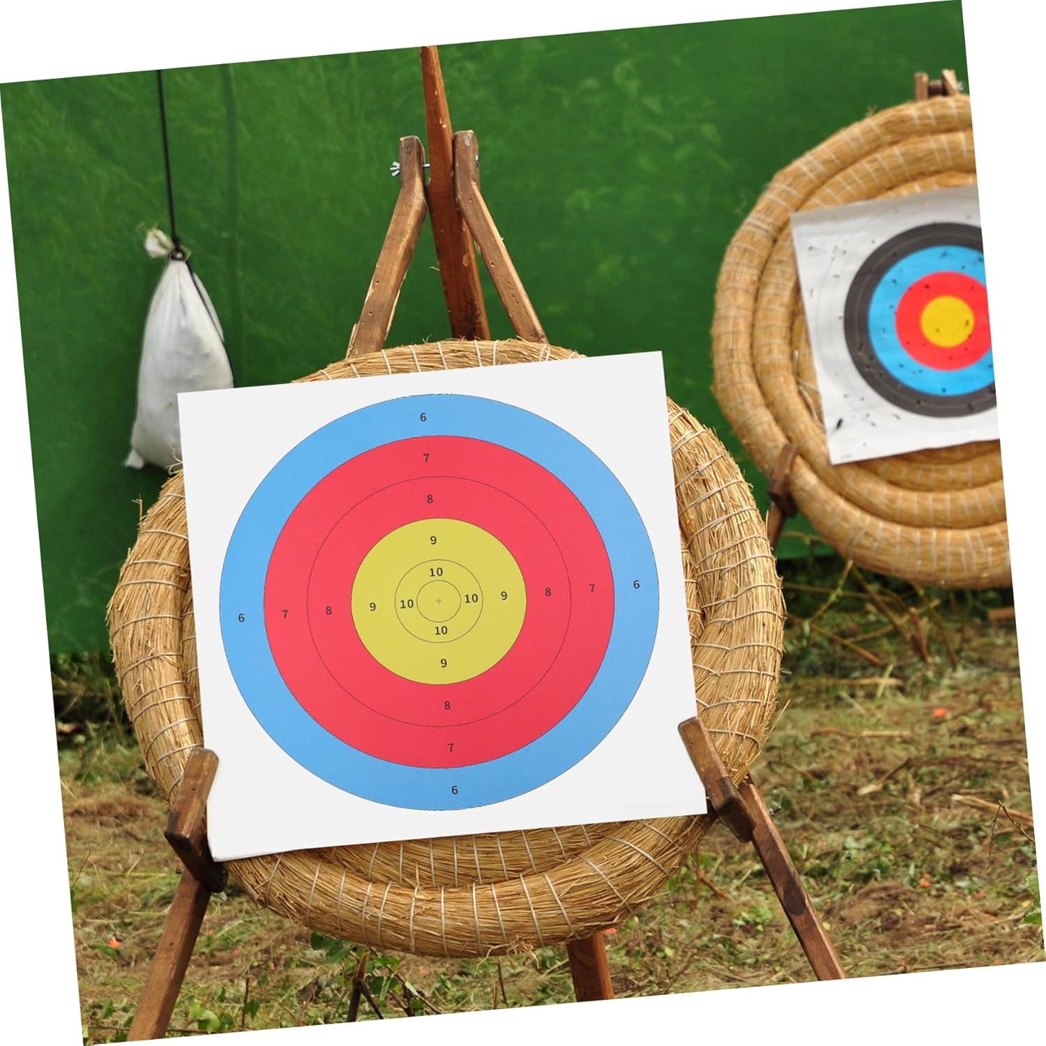 BESPORTBLE 50pcs Archery Paper Targets Sturdy Shooting Targets for Practice Markings for Accurate Assessment for Backyard and Range Use